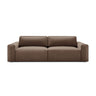 Victor 3-Sitzer Sofa, ausklappbar, mit Schlaffunktion und Bettkasten, aus Samt in Schokolade (Paris Chocolate), 246x100 cm von Micadoni – Bild 1