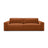 Victor 3-Sitzer Sofa, ausklappbar, mit Schlaffunktion und Bettkasten, aus Strukturierter Stoff in Brick (Moly 54), 246x100 cm von Micadoni – Bild 1