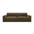 Victor 3-Sitzer Sofa, ausklappbar, mit Schlaffunktion und Bettkasten, aus Strukturierter Stoff in Grün (Moly 38), 246x100 cm von Micadoni – Bild 1