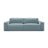 Victor 3-Sitzer Sofa, ausklappbar, mit Schlaffunktion und Bettkasten, aus Strukturierter Stoff in Hellblau (Moly 74), 246x100 cm von Micadoni – Bild 1