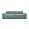 Victor 3-Sitzer Sofa, ausklappbar, mit Schlaffunktion und Bettkasten, aus Strukturierter Stoff in Hellblau (Moly 74), 246x100 cm von Micadoni – Bild 1