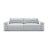 Victor 3-Sitzer Sofa, ausklappbar, mit Schlaffunktion und Bettkasten, aus Strukturierter Stoff in Hellgrau (Moly 70), 246x100 cm von Micadoni – Bild 1