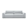 Victor 3-Sitzer Sofa, ausklappbar, mit Schlaffunktion und Bettkasten, aus Strukturierter Stoff in Hellgrau (Moly 70), 246x100 cm von Micadoni – Bild 1