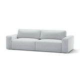 Victor 3-Sitzer Sofa, ausklappbar, mit Schlaffunktion und Bettkasten, aus Strukturierter Stoff in Hellgrau (Moly 70), 246x100 cm von Micadoni – Bild 4
