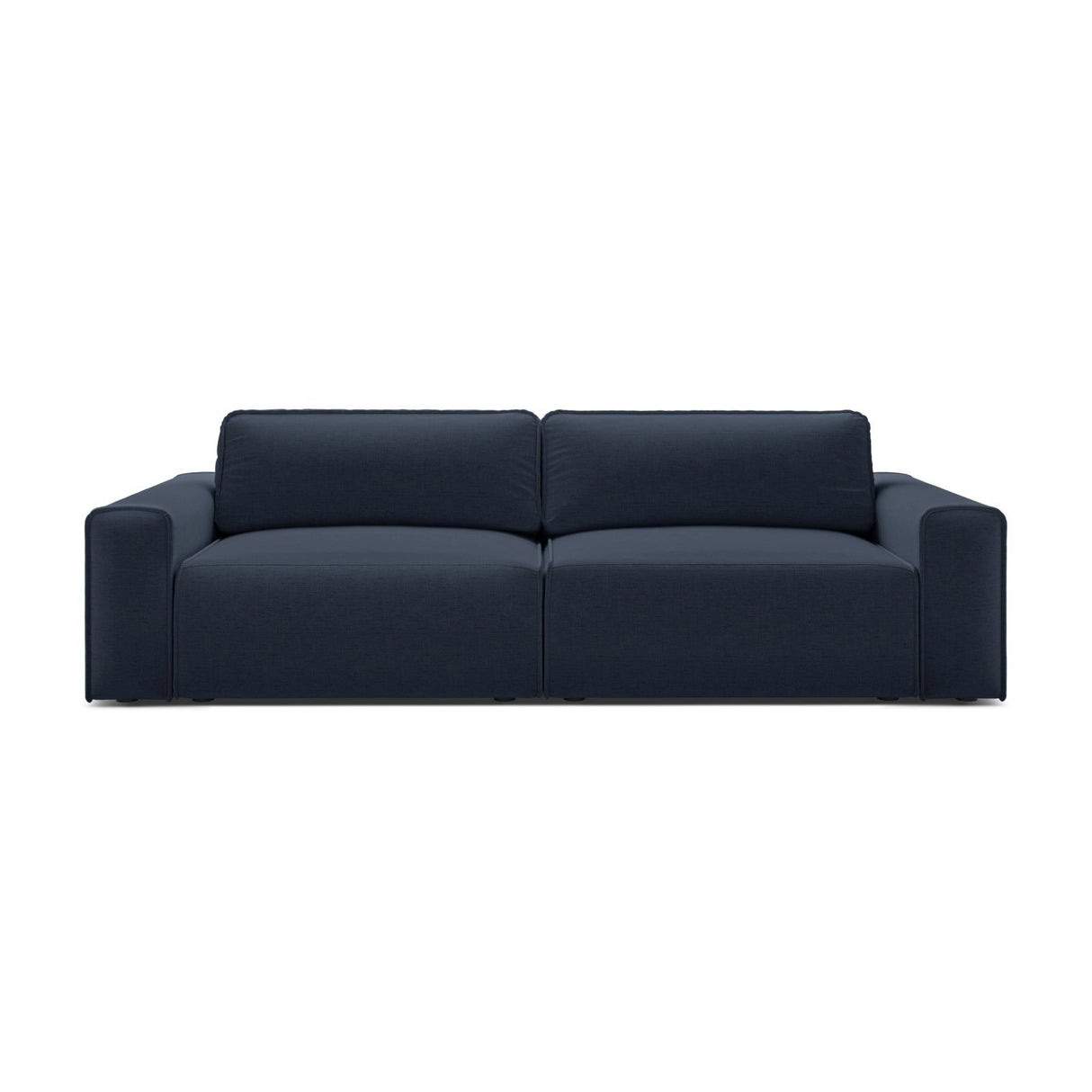Victor 3-Sitzer Sofa, ausklappbar, mit Schlaffunktion und Bettkasten, aus Strukturierter Stoff in Königsblau (Moly 79), 246x100 cm von Micadoni – Bild 1