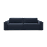 Victor 3-Sitzer Sofa, ausklappbar, mit Schlaffunktion und Bettkasten, aus Strukturierter Stoff in Königsblau (Moly 79), 246x100 cm von Micadoni – Bild 1