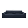 Victor 3-Sitzer Sofa, ausklappbar, mit Schlaffunktion und Bettkasten, aus Strukturierter Stoff in Königsblau (Moly 79), 246x100 cm von Micadoni – Bild 1