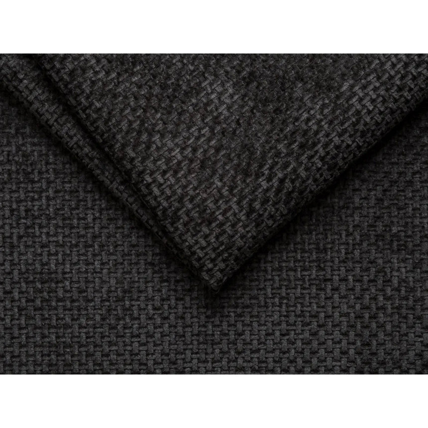 Whale Bett mit Buchenholzfüßen aus Chenille in Anthrazit (Eden 21 Black), 100x200 cm von Micadoni – Bild 4