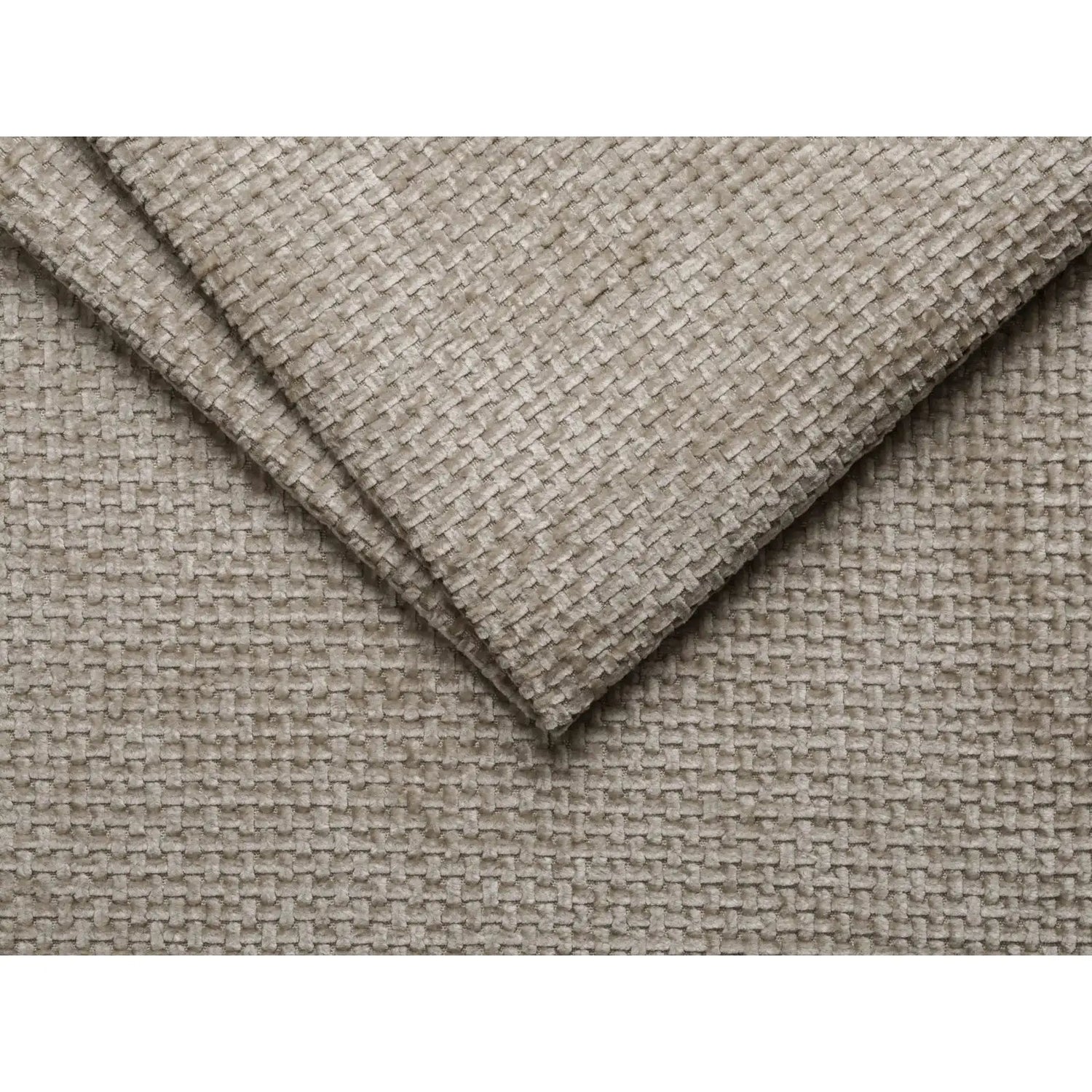 Whale Bett mit Buchenholzfüßen aus Chenille in Dunkelbeige (Eden 4 Beige), 200x200 cm von Micadoni – Bild 4