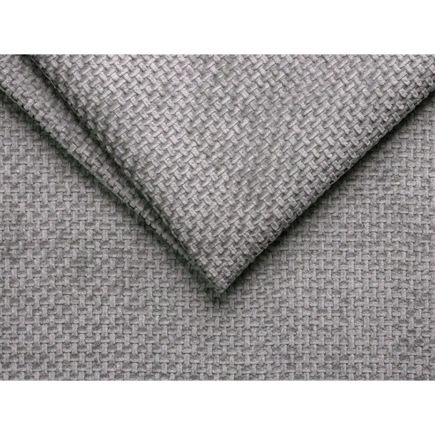 Whale Bett mit Buchenholzfüßen aus Chenille in Hellgrau (Eden 18 Grey), 140x200 cm von Micadoni – Bild 4