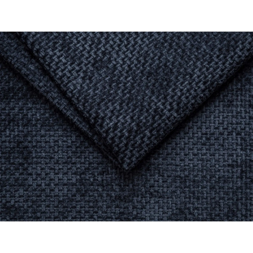 Whale Bett mit Buchenholzfüßen aus Chenille in Marineblau (Eden 16 Deep Blue), 100x200 cm von Micadoni – Bild 4