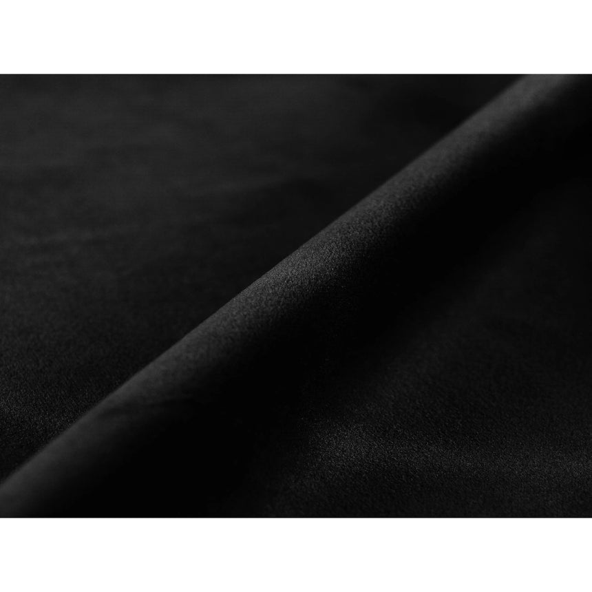 Whale Bett mit Buchenholzfüßen aus Samt in Schwarz (Paris Black), 100x200 cm von Micadoni – Bild 4