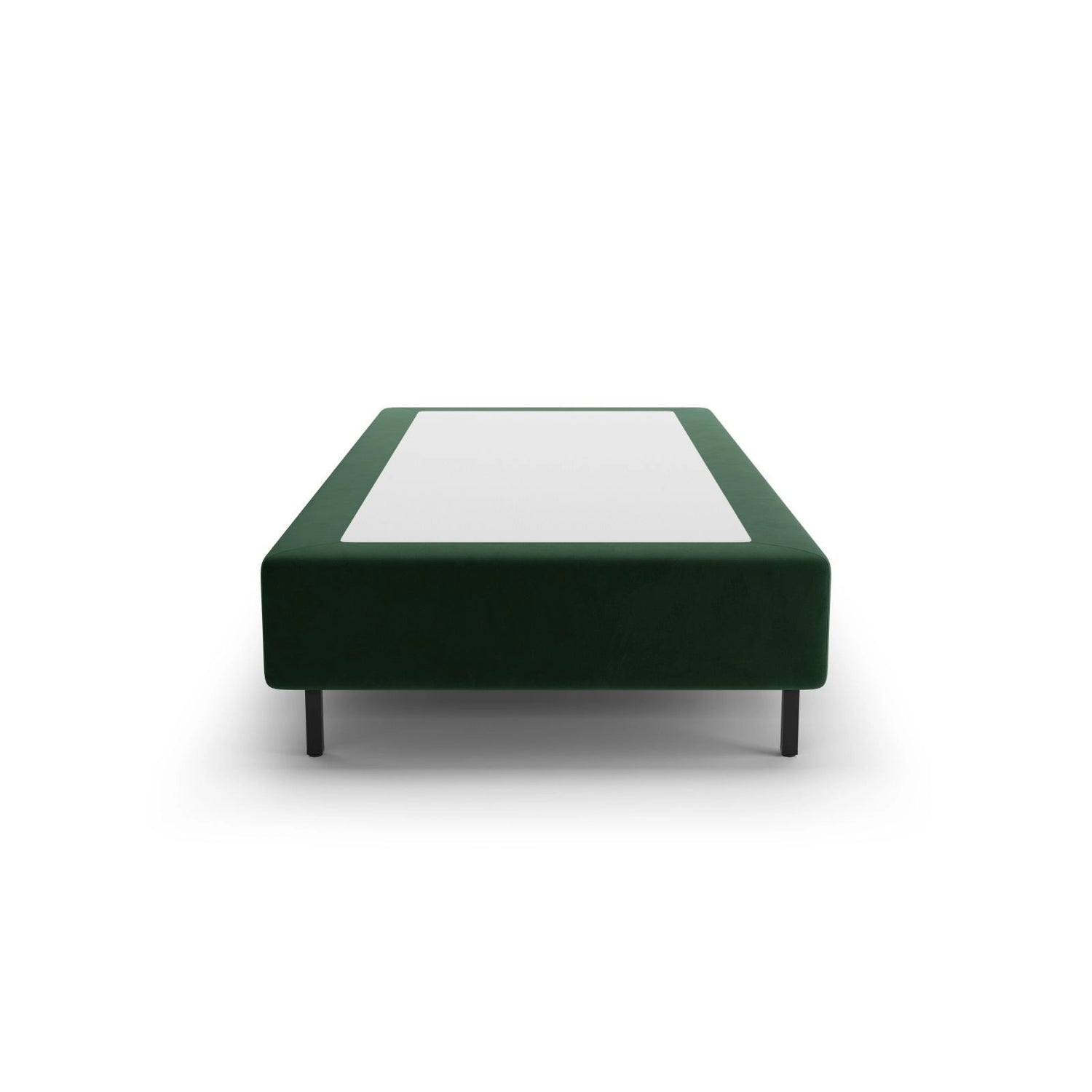 Whale Bett mit schwarzen Metallfüßen aus Samt in Grün (Paris Green), 80x200 cm von Micadoni – Bild 3