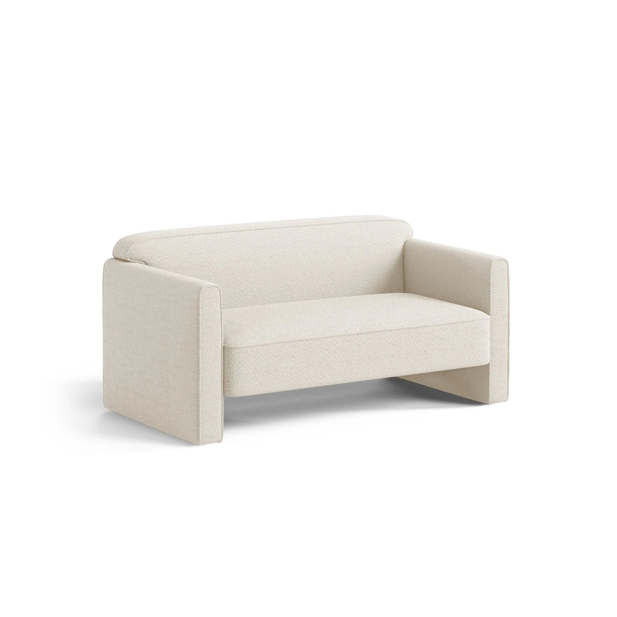 Abby 2-Sitzer Sofa aus Boucle (CORAL 15) in Elfenbein, 140x80 cm – Bild 3