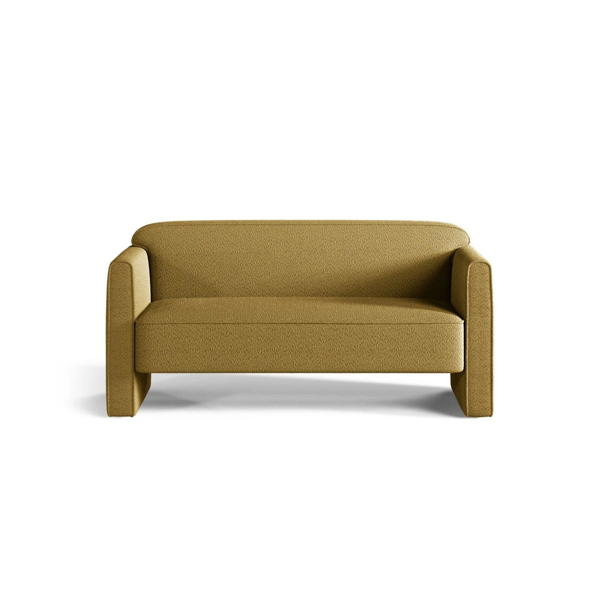 Abby 2-Sitzer Sofa aus Boucle (CORAL 30) in Olive, 140x80 cm – Bild 1