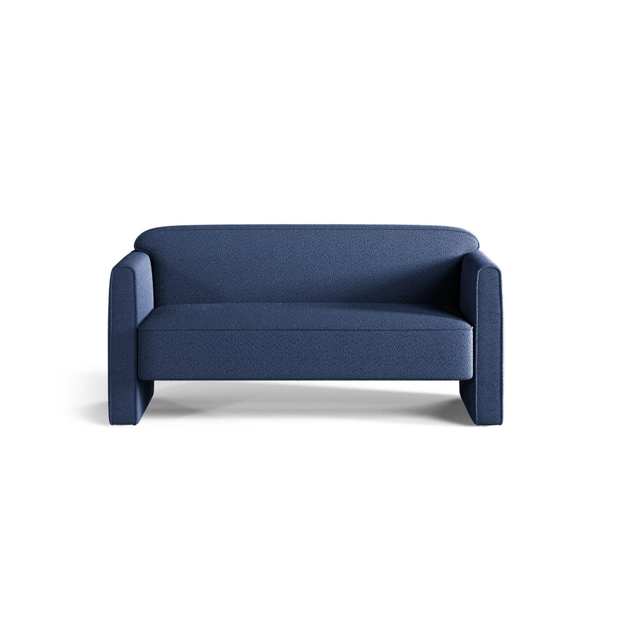 Abby 2-Sitzer Sofa aus Boucle (CORAL 5) in Marineblau, 140x80 cm – Bild 1