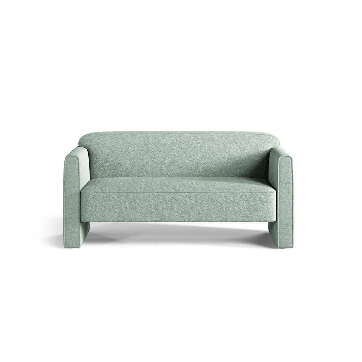 Abby 2-Sitzer Sofa aus Boucle (CORAL 55) in Minze, 140x80 cm – Bild 1