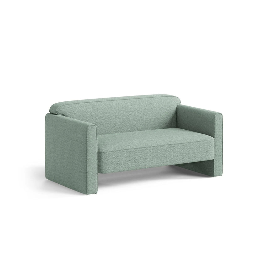 Abby 2-Sitzer Sofa aus Boucle (CORAL 55) in Minze, 140x80 cm – Bild 3