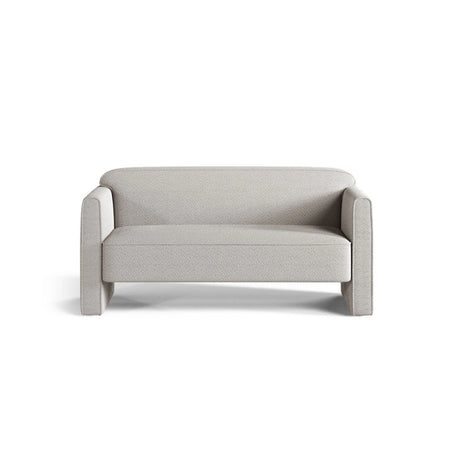 Abby 2-Sitzer Sofa aus Boucle (CORAL 85) in Hellgrau, 140x80 cm – Bild 1