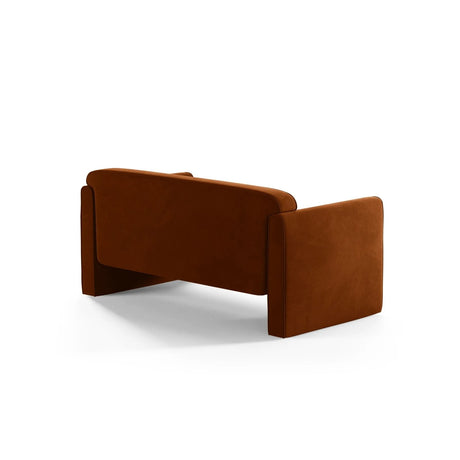 Abby 2-Sitzer Sofa aus Samt (Salvador 14) in Terrakotta, 140x80 cm – Bild 4