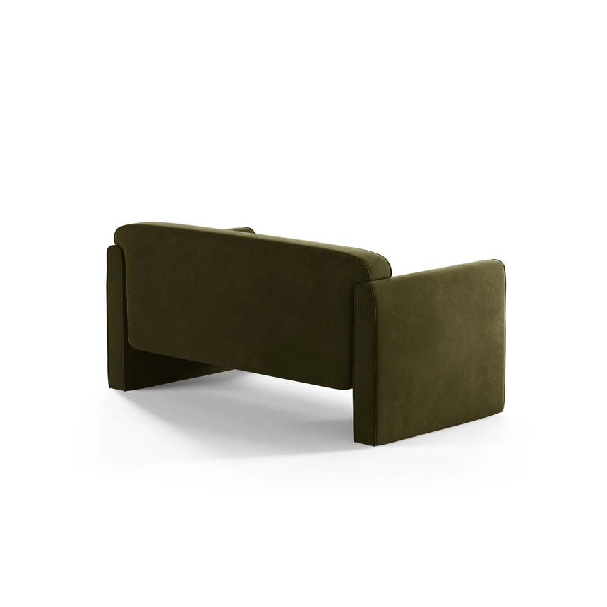 Abby 2-Sitzer Sofa aus Samt (Salvador 8) in Grün, 140x80 cm – Bild 4