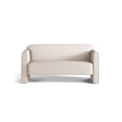 Abby 2-Sitzer Sofa aus Samt, Strukturstoff oder Boucle, 140x80 cm – Bild 1