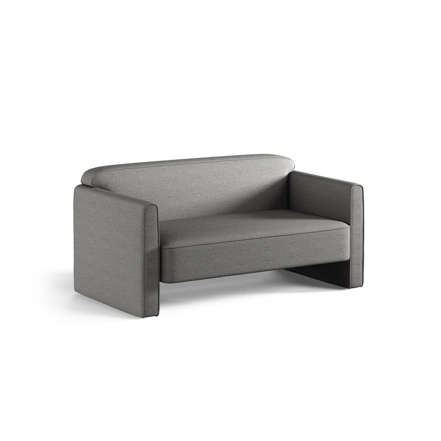 Abby 2-Sitzer Sofa aus Strukturierter Stoff (Heritage Ash) in Grau, 140x80 cm – Bild 3