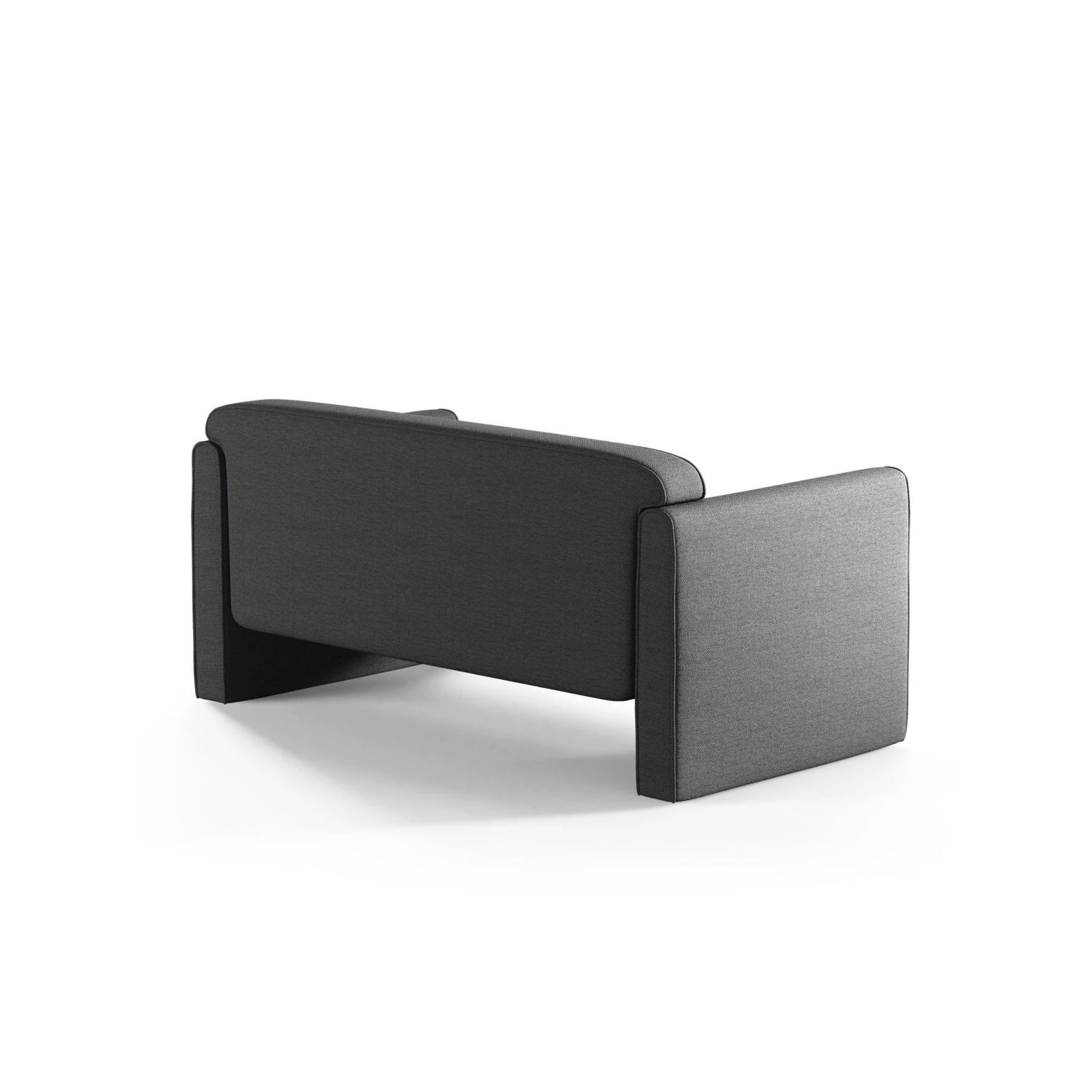 Abby 2-Sitzer Sofa aus Strukturierter Stoff (Heritage Ash) in Grau, 140x80 cm – Bild 4