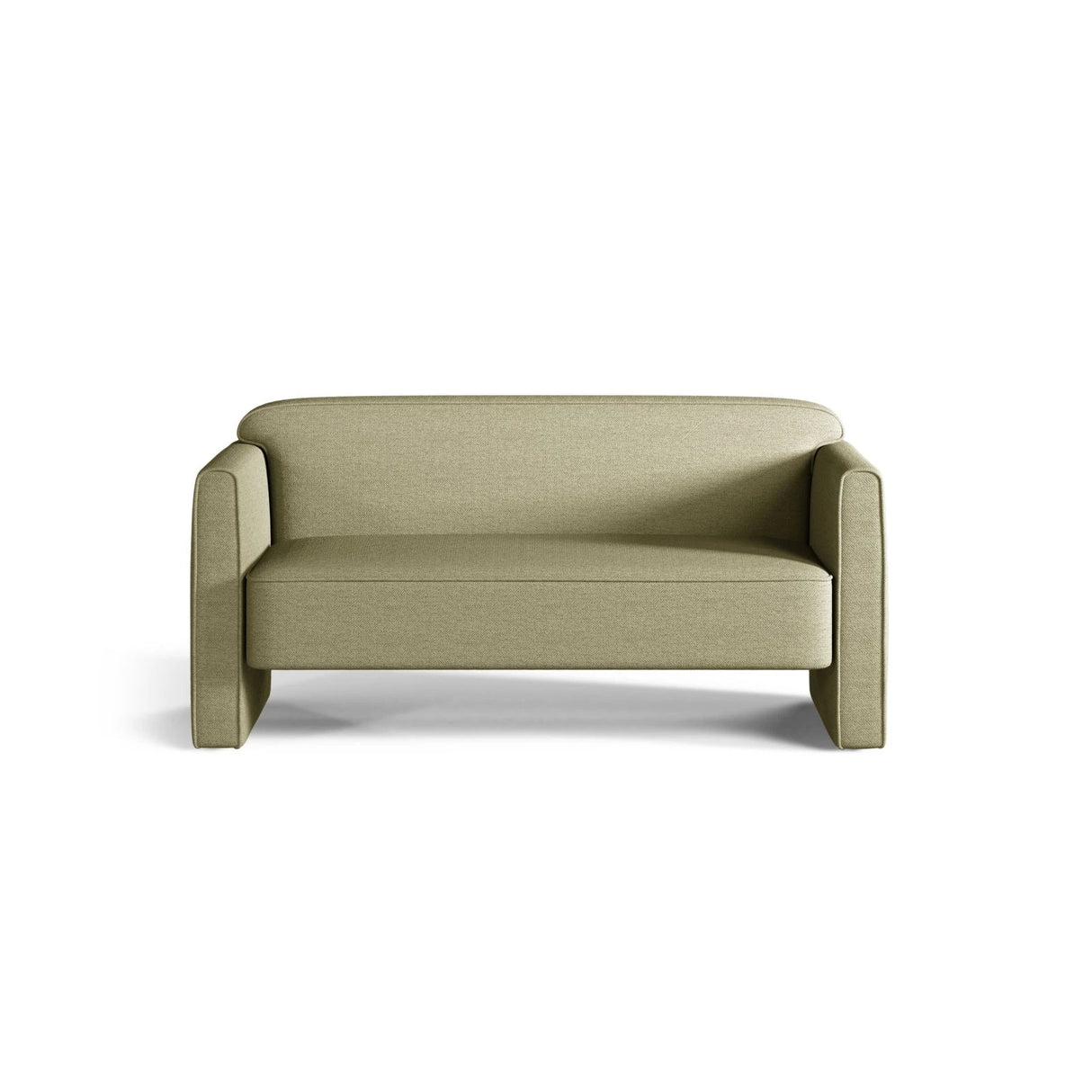 Abby 2-Sitzer Sofa aus Strukturierter Stoff (Heritage Avocat) in Olive, 140x80 cm – Bild 1
