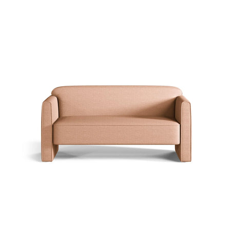 Abby 2-Sitzer Sofa aus Strukturierter Stoff (Heritage Orange) in Pfirsich, 140x80 cm – Bild 1