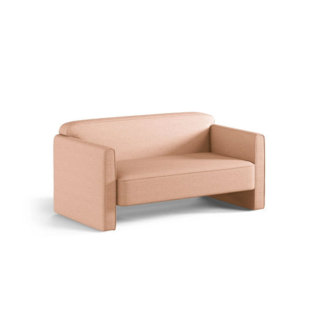 Abby 2-Sitzer Sofa aus Strukturierter Stoff (Heritage Orange) in Pfirsich, 140x80 cm – Bild 3