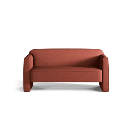 Abby 2-Sitzer Sofa aus Strukturierter Stoff (Heritage Terracotta) in Terrakotta, 140x80 cm – Bild 1