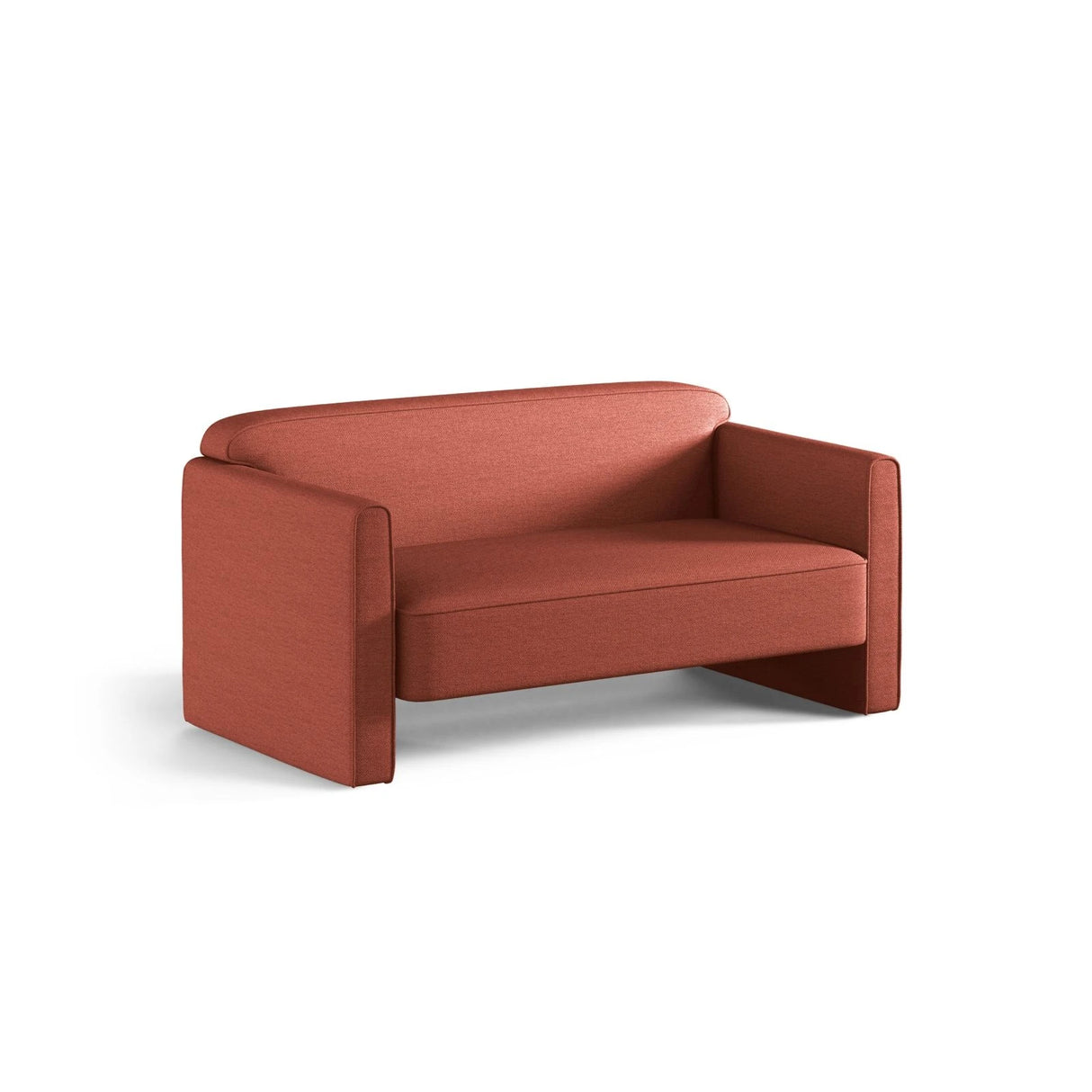 Abby 2-Sitzer Sofa aus Strukturierter Stoff (Heritage Terracotta) in Terrakotta, 140x80 cm – Bild 3