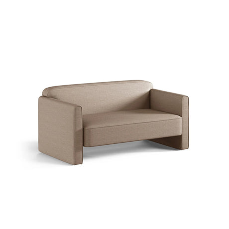 Abby 2-Sitzer Sofa aus Strukturierter Stoff (Heritage Truffle) in Dark Beige, 140x80 cm – Bild 3