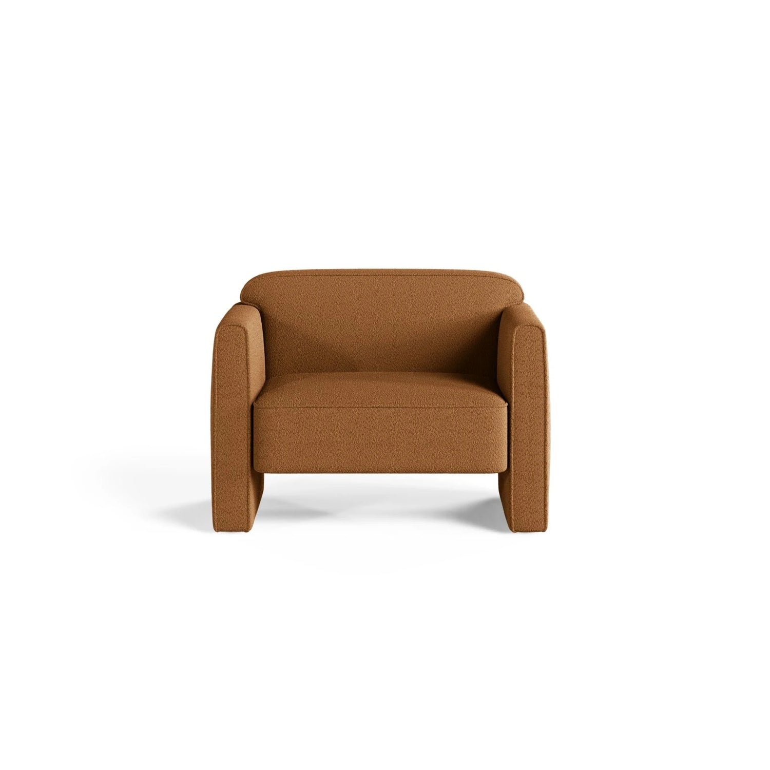 Abby Sessel aus Boucle (CORAL 35) in Honig, 90x80 cm – Bild 1