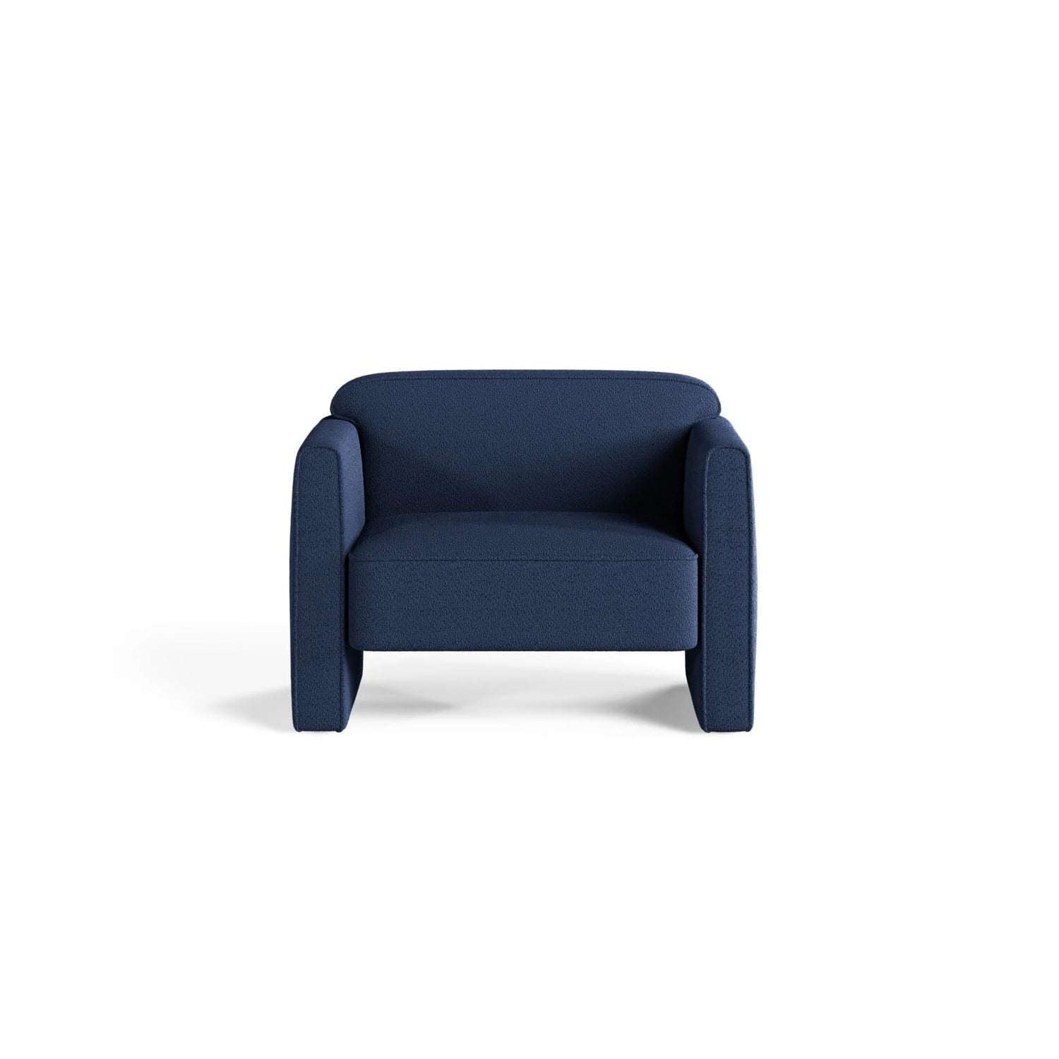 Abby Sessel aus Boucle (CORAL 5) in Marineblau, 90x80 cm – Bild 1