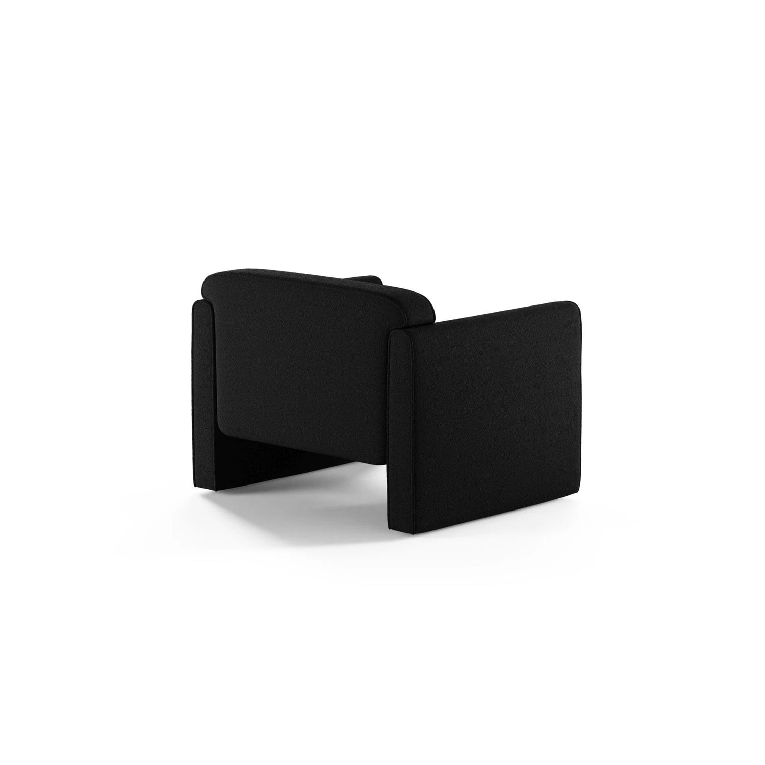 Abby Sessel aus Boucle (CORAL 60) in Schwarz, 90x80 cm – Bild 4