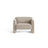 Abby Sessel aus Samt (Salvador 1) in Beige, 90x80 cm – Bild 1