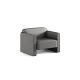 Abby Sessel aus Strukturierter Stoff (Heritage Ash) in Grau, 90x80 cm – Bild 3