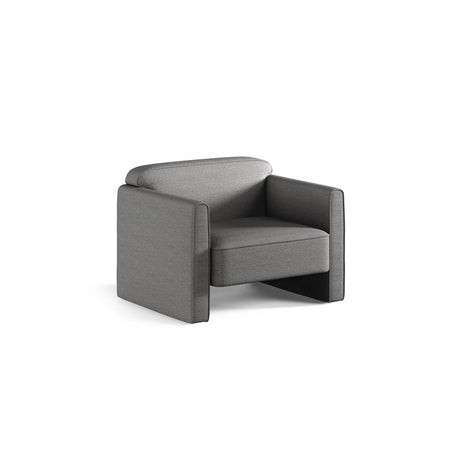 Abby Sessel aus Strukturierter Stoff (Heritage Ash) in Grau, 90x80 cm – Bild 3