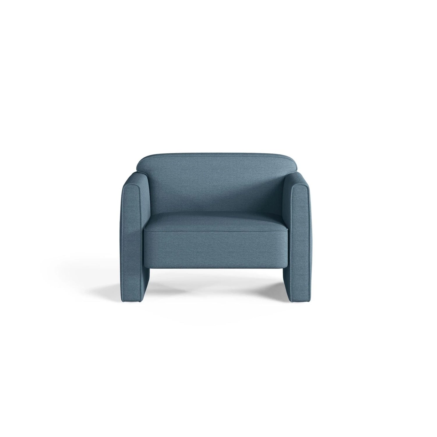 Abby Sessel aus Strukturierter Stoff (Heritage Jeans) in Blau Jeans, 90x80 cm – Bild 1