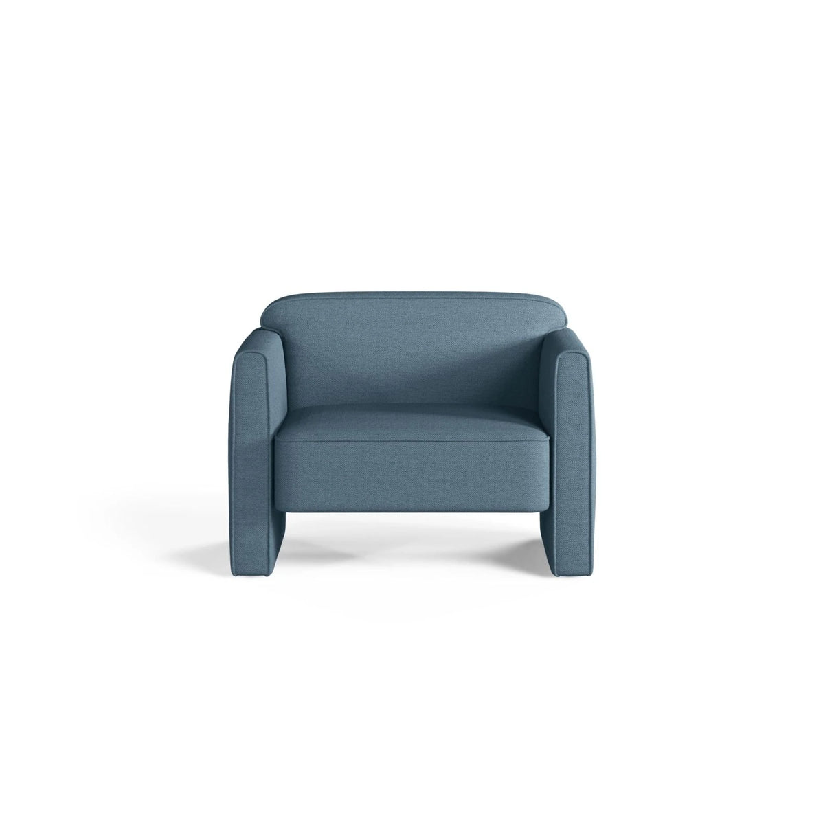 Abby Sessel aus Strukturierter Stoff (Heritage Jeans) in Blau Jeans, 90x80 cm – Bild 1