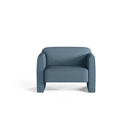 Abby Sessel aus Strukturierter Stoff (Heritage Jeans) in Blau Jeans, 90x80 cm – Bild 1