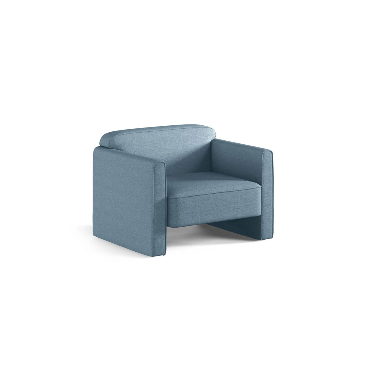 Abby Sessel aus Strukturierter Stoff (Heritage Jeans) in Blau Jeans, 90x80 cm – Bild 3