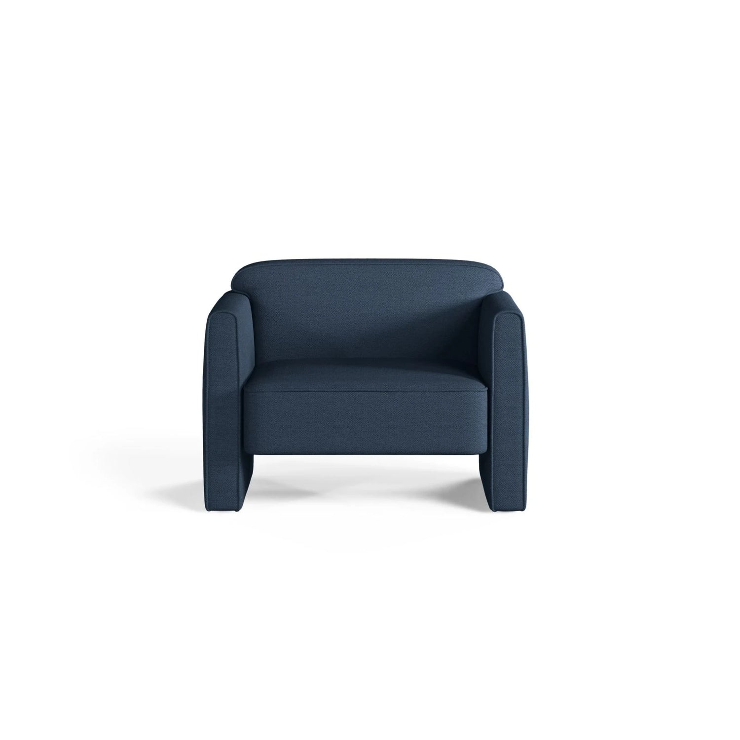 Abby Sessel aus Strukturierter Stoff (Heritage Ocean) in Blue, 90x80 cm – Bild 1