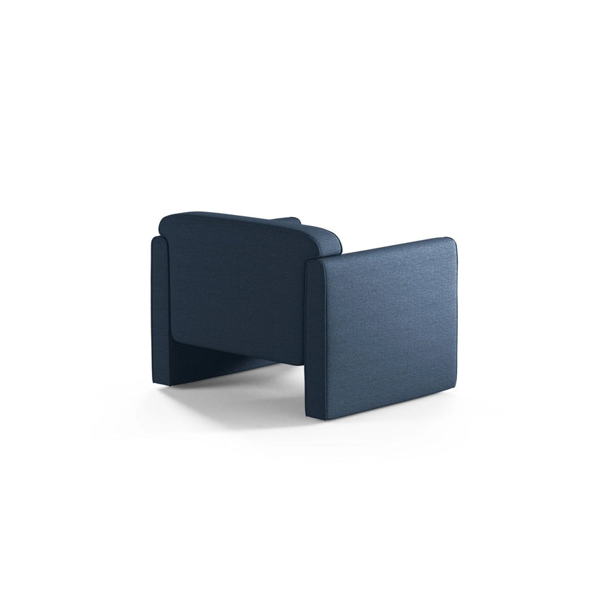 Abby Sessel aus Strukturierter Stoff (Heritage Ocean) in Blue, 90x80 cm – Bild 4