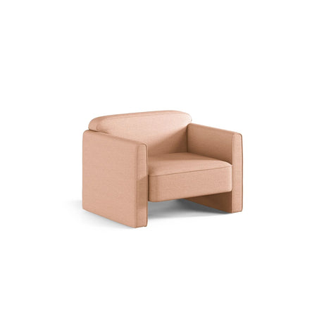 Abby Sessel aus Strukturierter Stoff (Heritage Orange) in Pfirsich, 90x80 cm – Bild 3