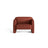 Abby Sessel aus Strukturierter Stoff (Heritage Terracotta) in Terrakotta, 90x80 cm – Bild 1