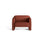 Abby Sessel aus Strukturierter Stoff (Heritage Terracotta) in Terrakotta, 90x80 cm – Bild 1