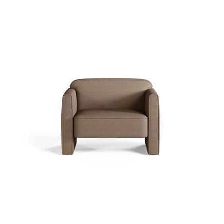 Abby Sessel aus Strukturierter Stoff (Heritage Truffle) in Dark Beige, 90x80 cm – Bild 1